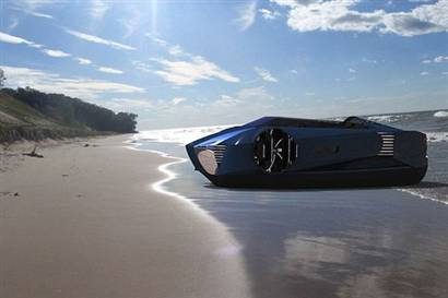 Kumsala çıkabilen kişisel hovercraft tasarımı